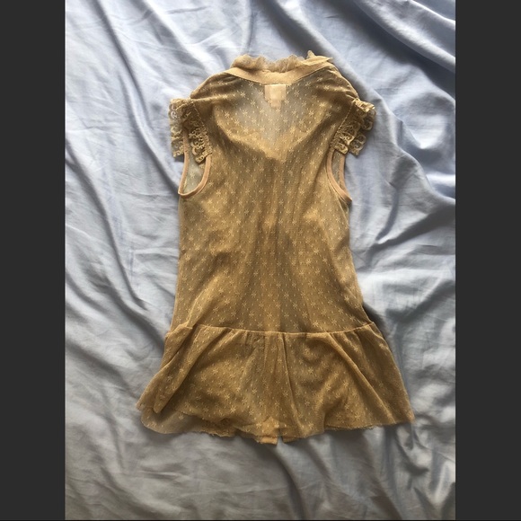 Sheer lace button down - Picture 2 of 5